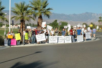 Vigil and protest
