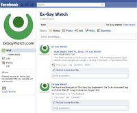 Ex-Gay Watch Facebook Page